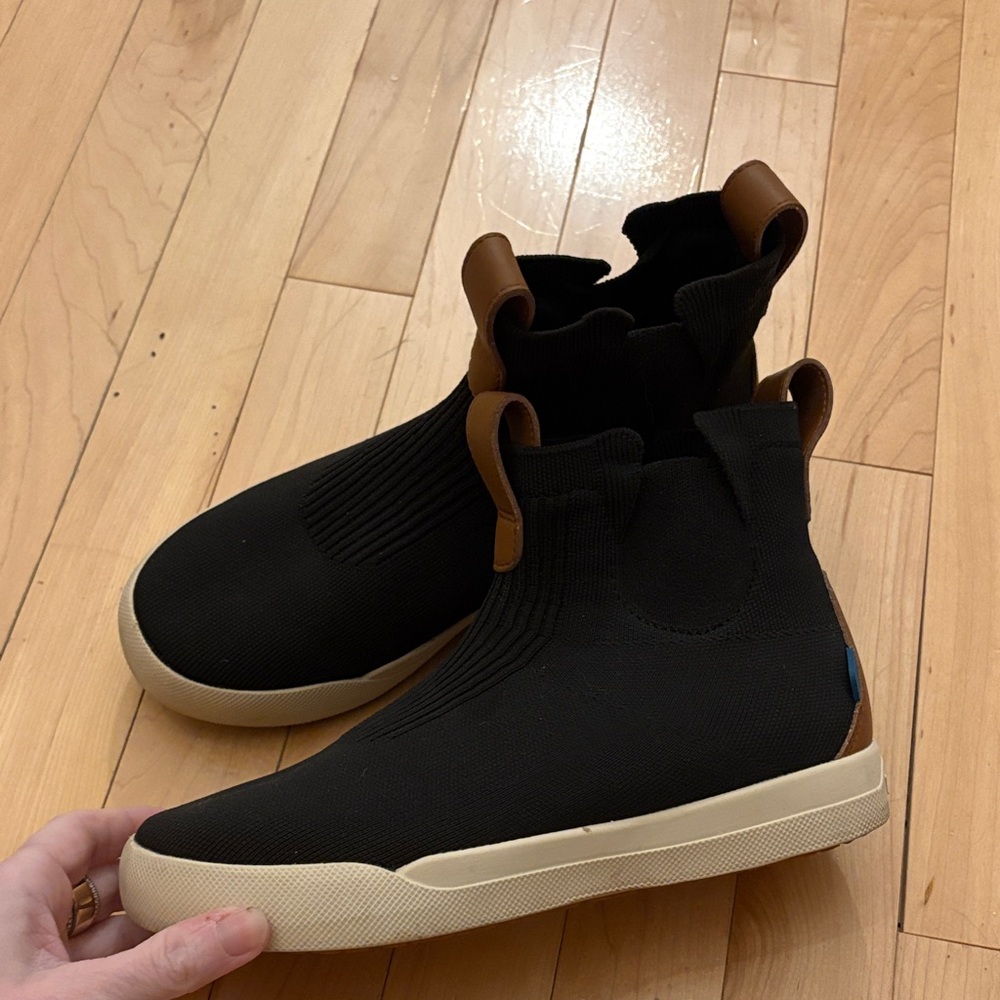 Vessi Black and Brown Sneakers/Boots